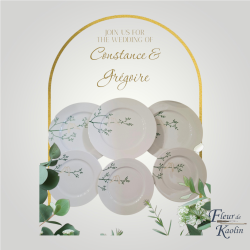 Service d'assiettes de...