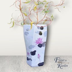 Vase : Nénuphars stylisés