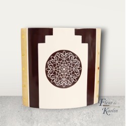 Vase moderne caramel