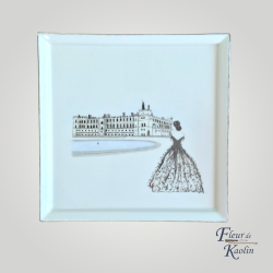 Plat : Femme regardant le...