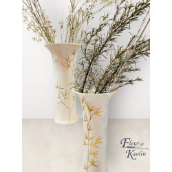 Vase - Modèle Bambou - Or,...