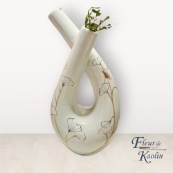 Vase duo - Modèle Feuilles...